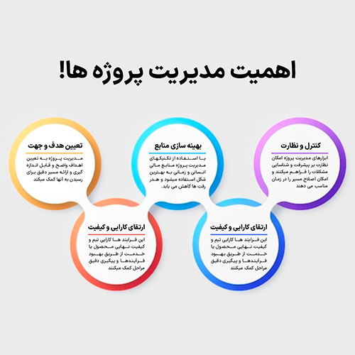 اینفوگرافی اهمیت مدیریت پروژه ها
